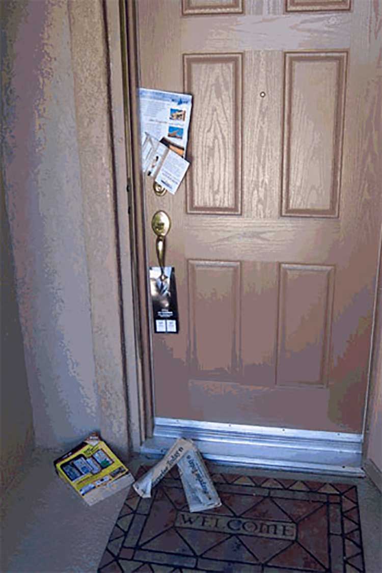 Home Watch Prevents This -Mail Piled Up